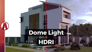 How to use DOME LIGHT and HDRI for Exterior Lighting | Vray 3.4 for Sketchup