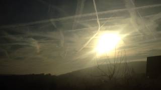 preview picture of video 'Skyline 08.03.2015 Chemtrails Maßbach'