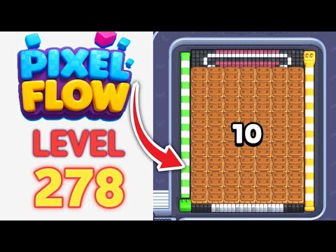 Pixel Flow Level 278 Walkthrough - Easy Difficulty Puzzle Solution