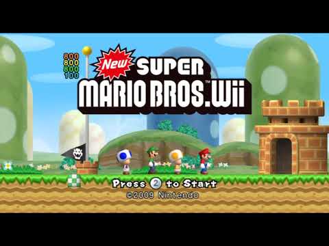 What If You "Clear" The Title Screen Level? - New Super Mario Bros. Wii