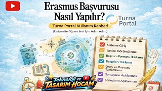 Erasmus Başvurusu, Turna Portal Kullanım Rehberi #erasmus 