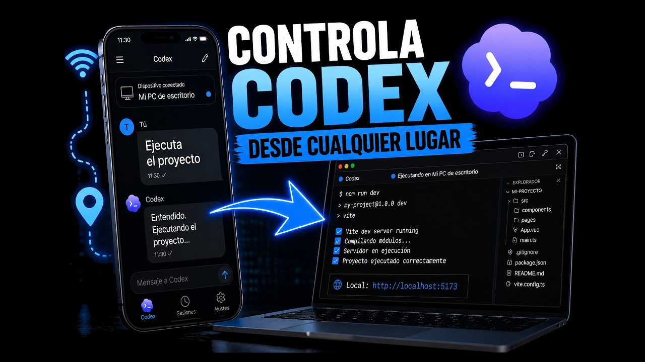 Cómo Controlar tu PC con Codex Desde el Móvil (Desde Cualquier Lugar)