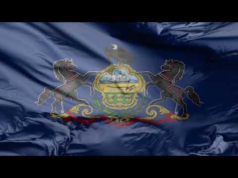 🏳️State Flag of Pennsylvania & State Song | USA  🏳️