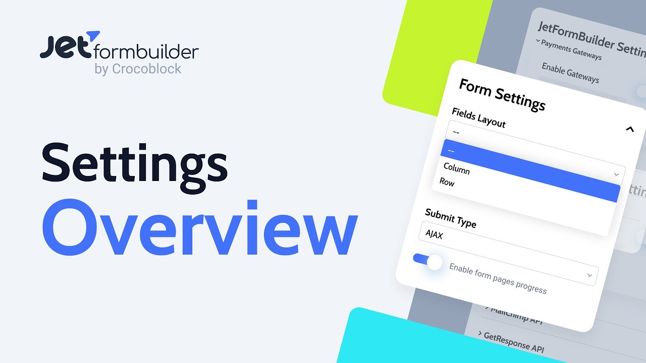 JetFormBuilder Plugin — Settings Overview