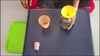 Pouring Of Water Using A Funnel - Experiment - Focus