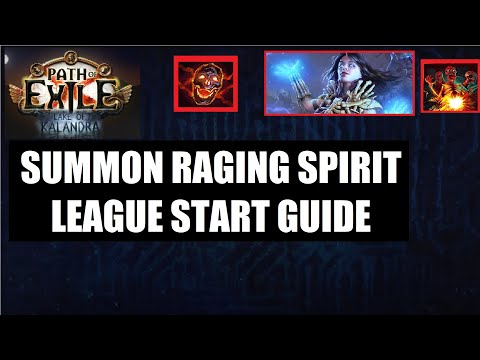 [PoE 3.19] Summon Raging Spirit Necromancer League Start Guide in Lake of Kalandra League - 1078