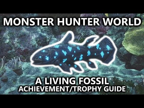 Monster Hunter World - A Living Fossil Achievement/Trophy Guide - Capture the Petricanths Fish