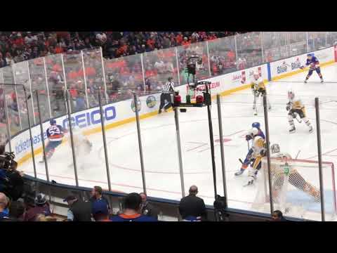 Opening Faceoff and Waved off Goal Game 1 2019 Stanley Cup Playoffs Penguins at Islanders