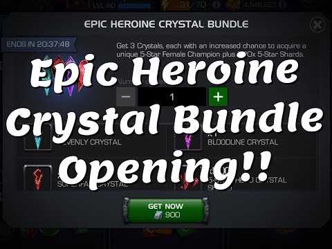 Epic Heroine Crystal Bundle Opening!! | Marvel Contest of Champions