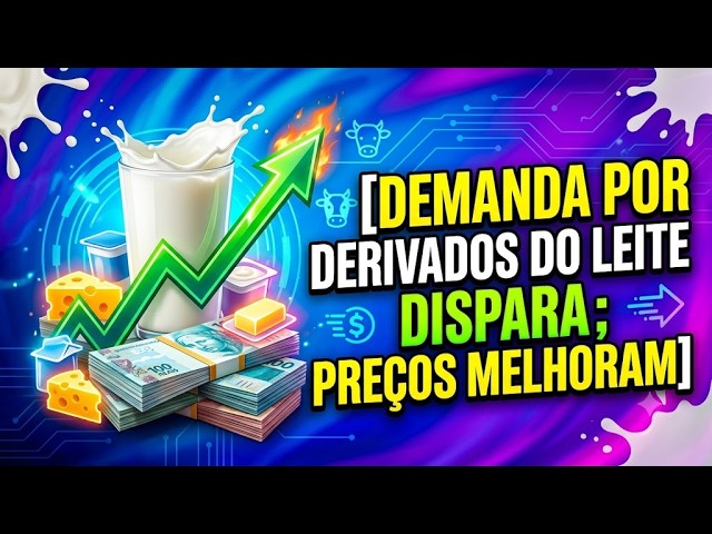 Demanda por derivados do leite dispara; preços melhoram.