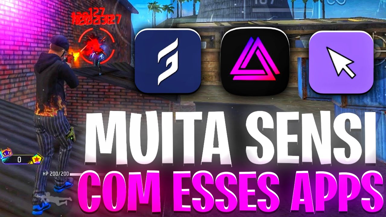 Testei os MELHORES APPS que os INFLUENCIADORES USAM para melhorar a SENSIBILIDADE! FREE FIRE