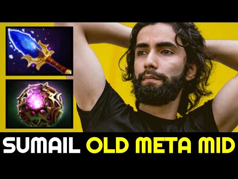 SUMAIL Old Meta Mid with Fast Scepter & Octarine Core Build 7.32d Dota 2