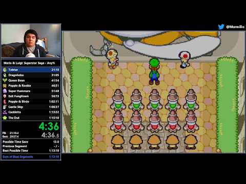 [WR] Mario & Luigi: Superstar Saga speedrun in 1:14:29