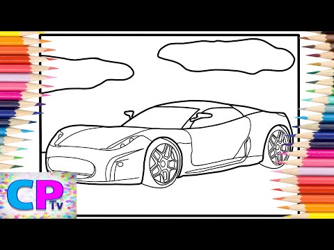 Ferrari California Coloring Pages/Great Sport Car Coloring/Disfigure - Blank [NCS Release]