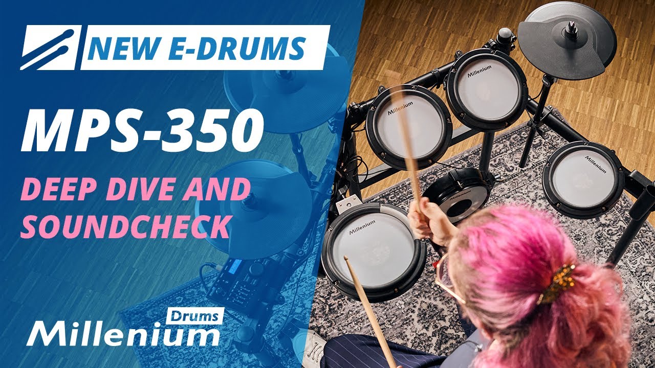 Brand new e-drums for all skill levels | Millenium MPS-350 - YouTube