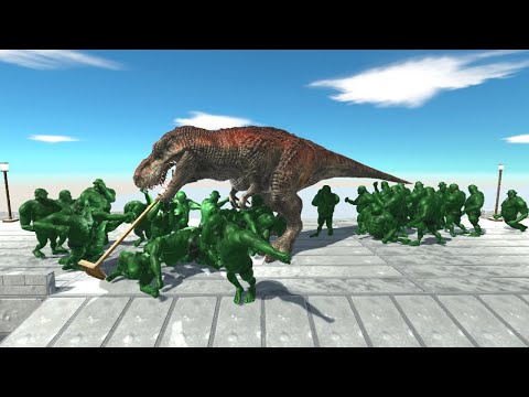 Punching Zombie Swarm vs ALL UNITS Animal Revolt Battle Simulator