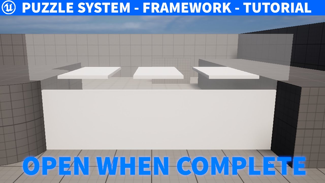 UE5 Puzzle Open Door Once Complete