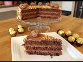 Ferrero ROCHER Torte Ferrero Rocher Cake Leckere Schokoladen Sahne Torte Sallys Welt