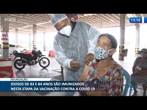 Idosos de 83 e 84 anos são imunizados nesta etapa da vacinação contra Covid-19 05 03 2021