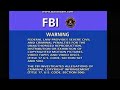 Sony FBI Warning Screen 1997 2000