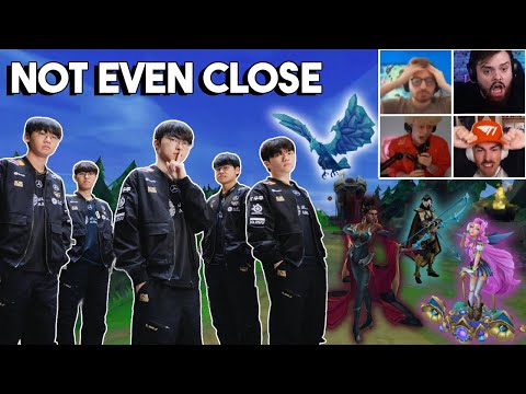 "They are just too CLUTCH" Streamers React to T1 Qualifying to Worlds Semifinals PART 2 | T1 vs Al