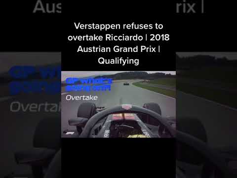 Max Verstappen refusing to overtake Daniel Ricciardo!