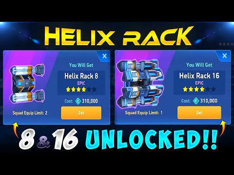 HELIX RACK 8 & 16 UNLOCKED!! 🤩🔓 || MECH ARENA || HRG ||
