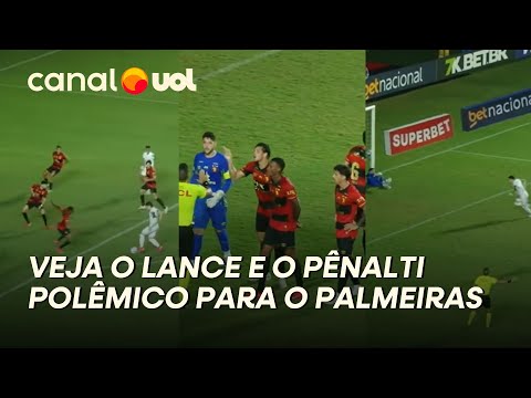 PÊNALTI DO PALMEIRAS: VEJA O LANCE DA POLÊMICA NO JOGO CONTRA O SPORT; ASSISTA AO VÍDEO