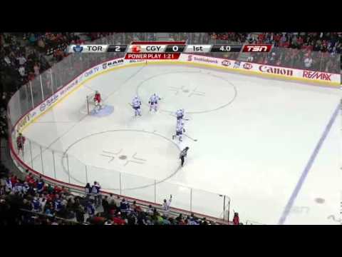 Van Riemsdyk 2-0 Goal - Maple Leafs @ Flames (Oct 30, 2013)
