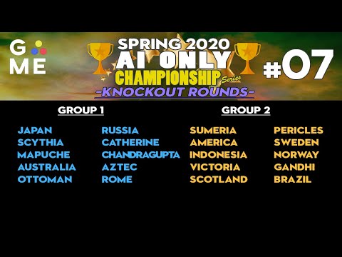 SPRING 2020 - AI ONLY Championship | Civ 6: Gathering Storm | Reverse Knockout Rounds - Episode #7