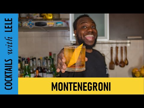 MONTENEGRONI cocktail - EASY and FAST NEGRONI twist | COCKTAIL with GIN, MONTENGRO and VERMOUTH