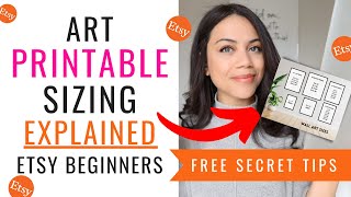 How To Create Digital Wall Art For Etsy | SIZING RATIOS EXPLAINED FOR BEGINNERS!