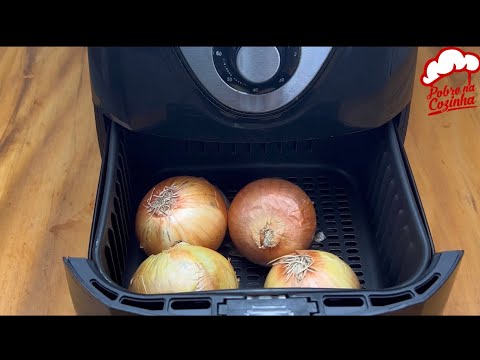 , title : 'Agora eu só quero comer cebola assim, feita na air fryer'