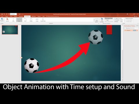 PowerPoint animation move object from one point to another