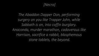 Necro [Feat.  ILL BiLL] As Deadly As Can Be [Audio/Lyrics] 2015 [Created by Wayne]