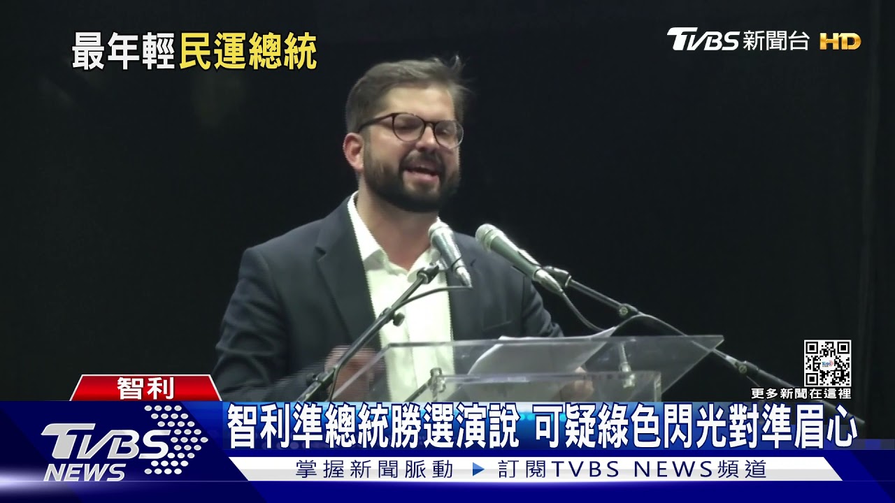智利最年輕總統　35歲前學運領袖波里奇勝出