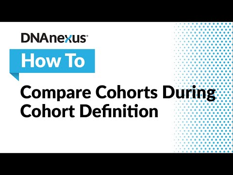 How To: Compare Cohorts During Cohort Definition
