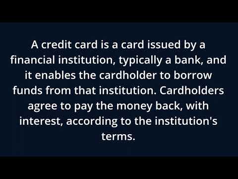 What is credit card?