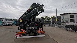 Volvo FM 410 DXI -6X2+HIAB 24 T/m/2x flatbed truck | Image 4 - Autoline