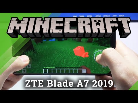 Minecraft Game Test on ZTE Blade A7 2019 – Short Gameplay
