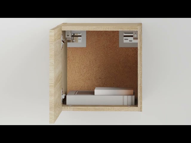 Video teaser for 804490 vidaXL Wall Mounted TV Cabinet Sonoma Oak 30,5x30x30 cm