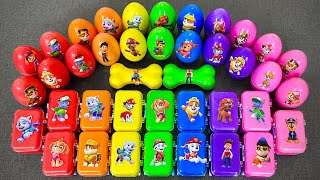 Paw Patrol Slime Surprise in Mini Suitcases! Marshall, Skye, Chase & Ryder Clay ASMR