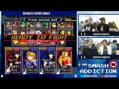 Smash Addiction 59 - Teladi & Gman (Blue) vs Poog & Dubs (Red) - Doubles Losers Finals