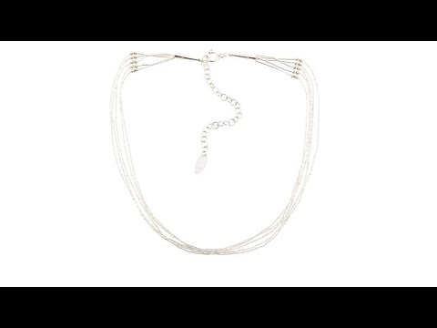 Chaco Canyon 5Strand "Liquid Silver" 131/2" Choker Neckl...