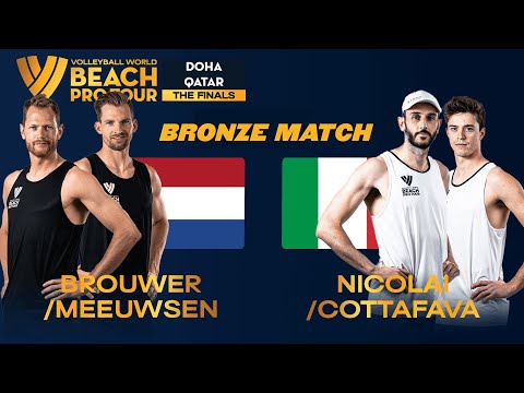 Brouwer/Meeuwsen vs. Nicolai/Cottafava - Bronze Match Highlights Doha 2023 #BeachProTour
