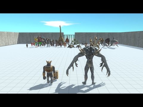 SCOURGE WITH GHOR HAMMER VS BOSS AND MINI BOSS | Animal Revolt Battle Simulator