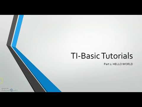 How to Code on a Calculator: TI-Basic Tutorials Part 1: Hello World