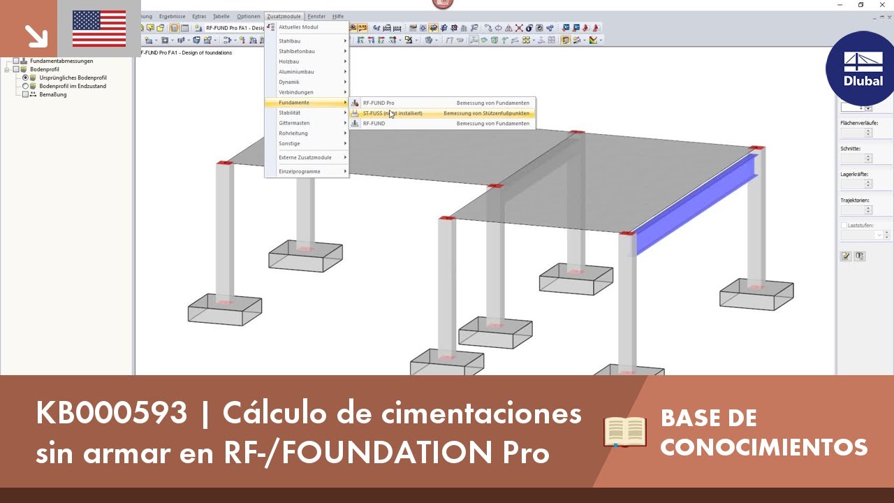 KB000593 | Cálculo de cimentaciones sin armar en RF-/FOUNDATION Pro