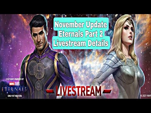 November Update Eternals Part 2 Livestream Details - Marvel Future Fight