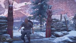 Assassins creed Valhalla glitch upside down floating girl